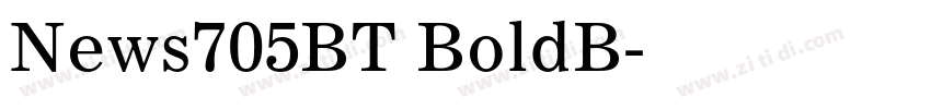 News705BT BoldB字体转换